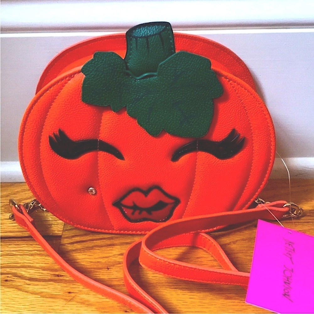 Pumpkin Orange Kitsch Crossbody by Betsey Johnson NEW